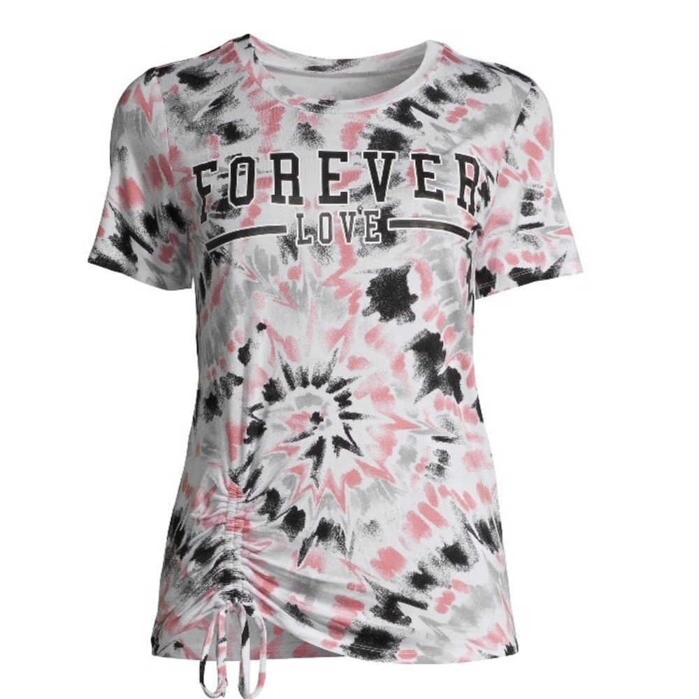 No Boundaries Juniors Side Cinch Tshirt Small 3-5 New with Tags Love Forever